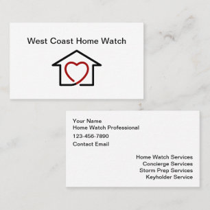 Homewatch & Concierge Services Business Card