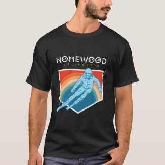 Homewood California Usa Ski Resort 1980S Retro T-Shirt