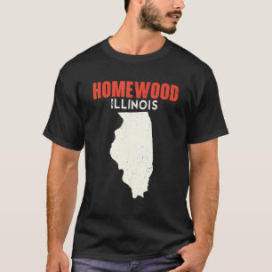 Homewood Illinois USA State America Travel Illinoi T-Shirt