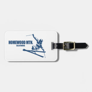 Homewood Mountain Resort California Skier Luggage Tag