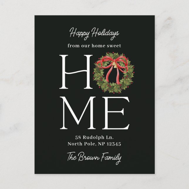 Homey Greeting Moving Announcement Postcard (Front)