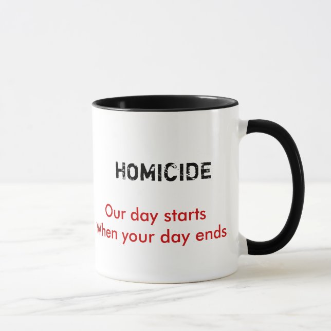 HOMICIDE MUG (Right)