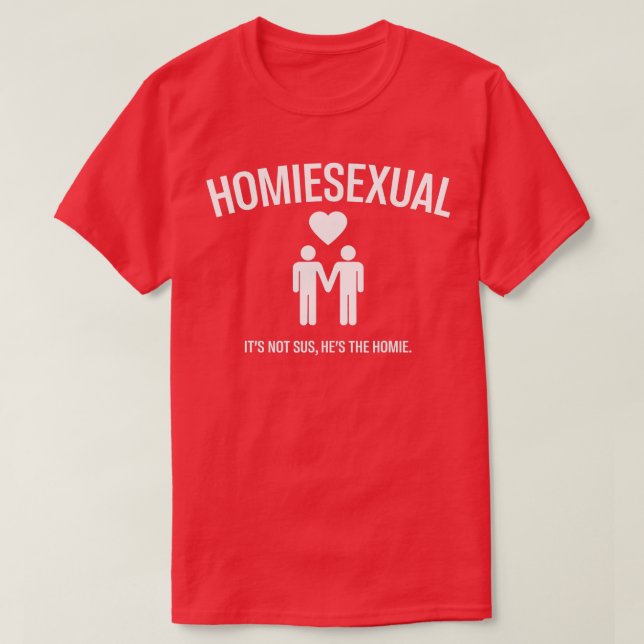 Homiesexual Its Not Sus Funny Couple Costume Women T-Shirt (Design Front)