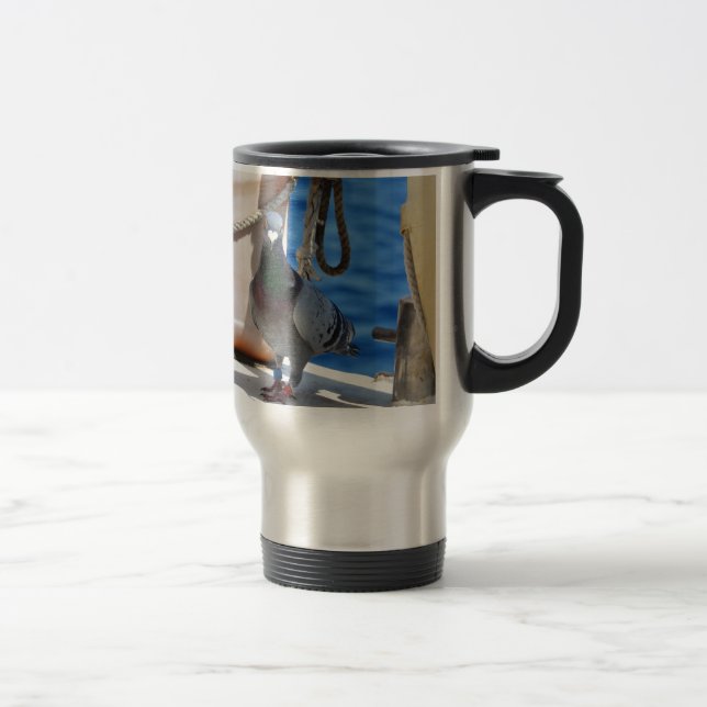 Homing Pigeon Travel Mug (Right)