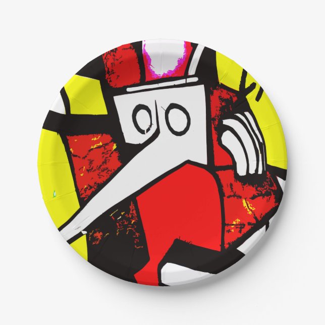 Hominid Paper Plate (Front)