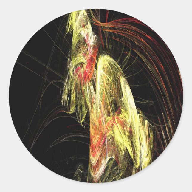 Hominoid Skeleton Classic Round Sticker (Front)