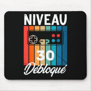 Homme 30 Ans Anniversaire Gamer Niveau 30 Humour 1 Mouse Mat