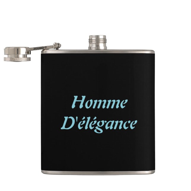 Homme  D'élégance Vinyl Wrapped Flask (Opened)