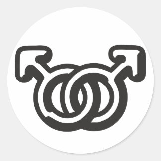 Homo Classic Round Sticker