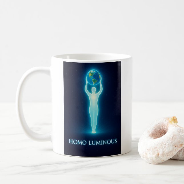 Homo Luminous - The Light Bringer Morning Mug (With Donut)
