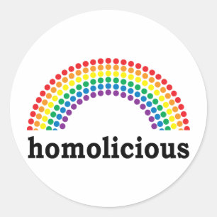 homolicious classic round sticker