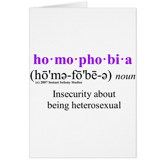 homophobia (Front)