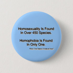 "Homophobia" 6 Cm Round Badge