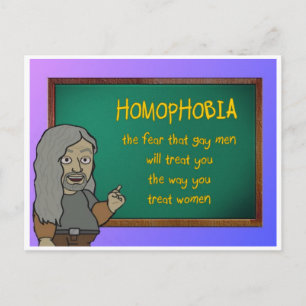homophobia postcard
