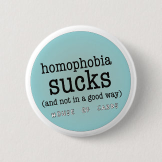 Homophobia Sucks Button