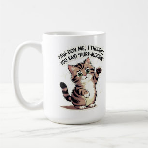 Homophone joke about cats Mug