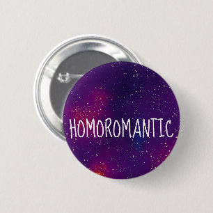Homoromantic Customizable Galaxy Identity 6 Cm Round Badge