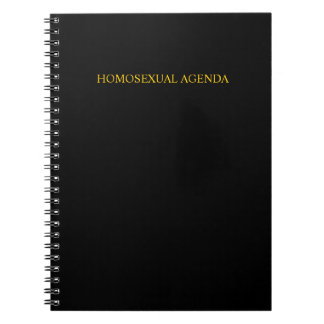 "Homosexual Agenda" Notebook