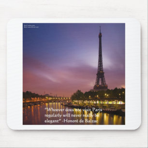 Hon de Balzac On Paris France Mouse Mat