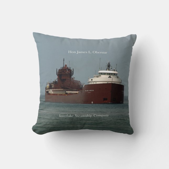 Hon James L. Oberstar square pilow Cushion (Front)