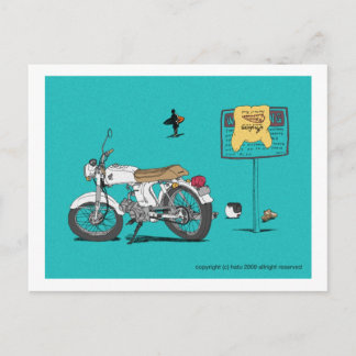 honda on the beach postcard