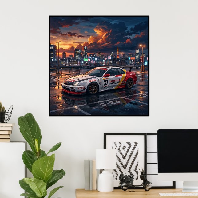 Honda Prelude Touring Car Poster (Home Office)