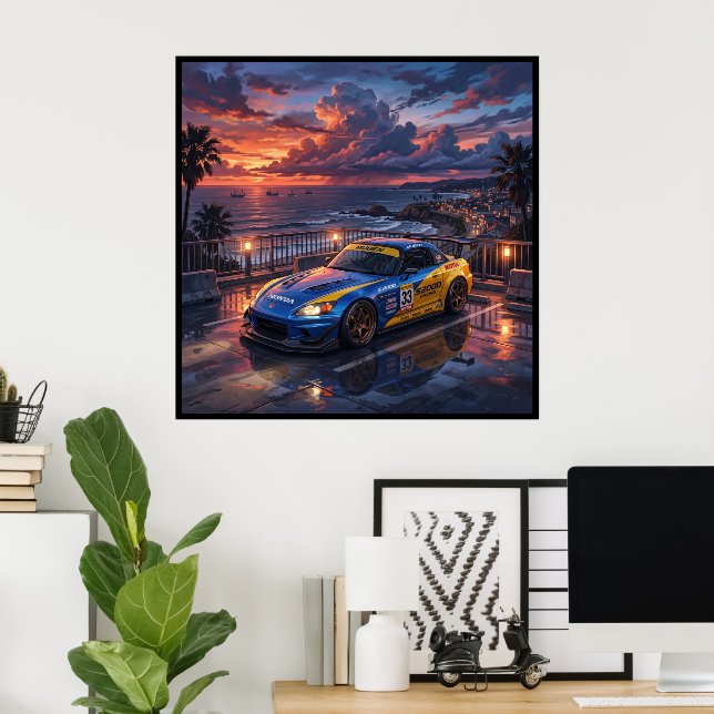 Honda S2000 Touring Car Poster (Home Office)