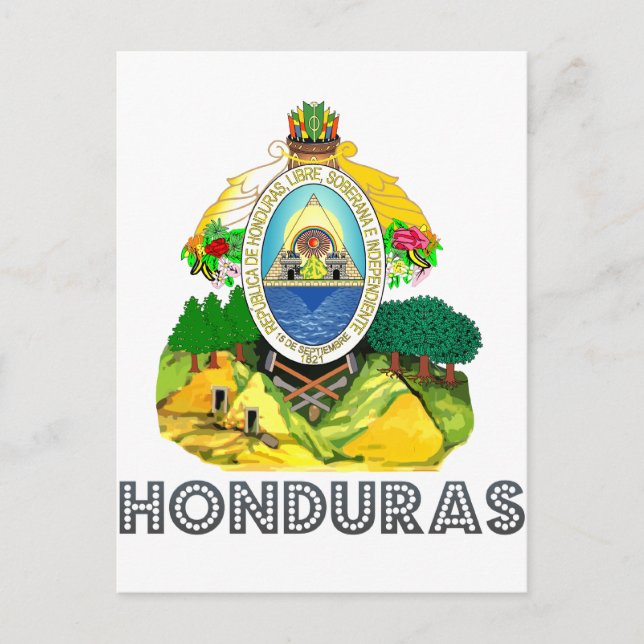 Honduran Emblem Postcard (Front)