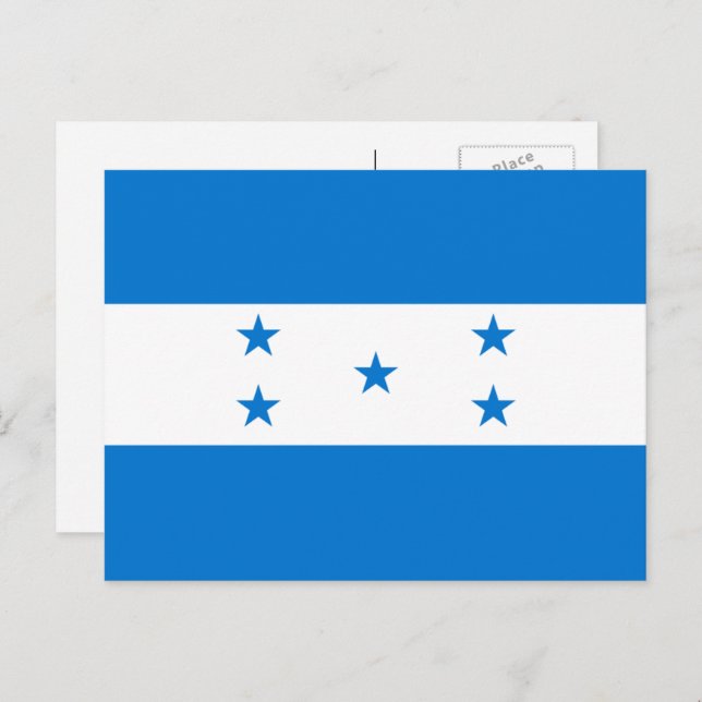 Honduran Flag, Flag of Honduras Postcard (Front/Back)