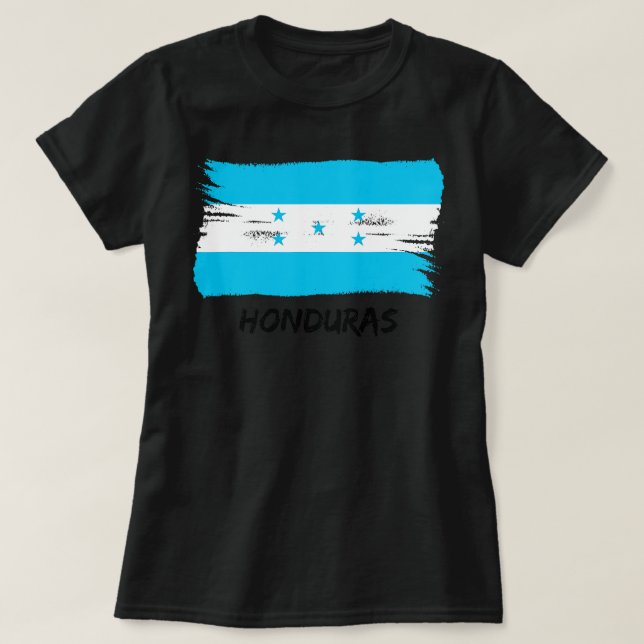 Honduran Flag Honduras Team Fan Jersey T-Shirt (Design Front)