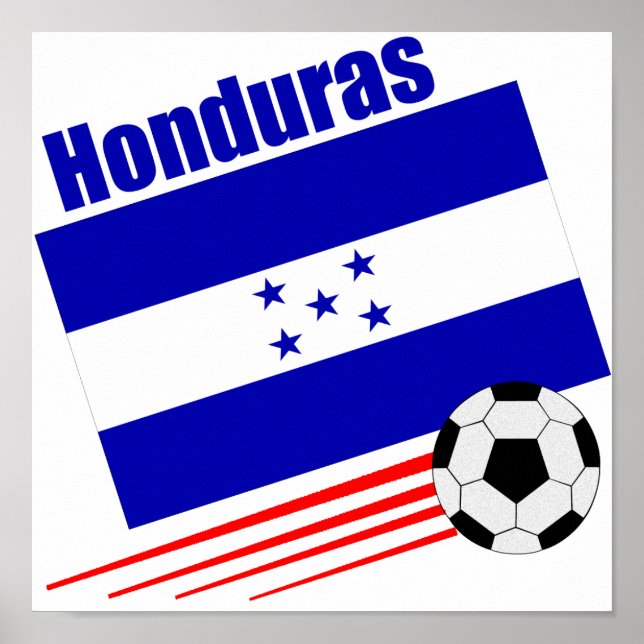 Honduran Soccer Team Poster (Front)