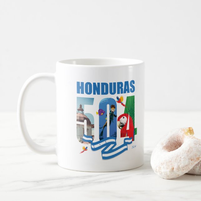 Honduras 504 coffee mug (With Donut)