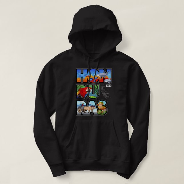 Honduras 504 tropical hoodie (Design Front)