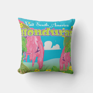 honduras Cartoon Travel print. Cushion