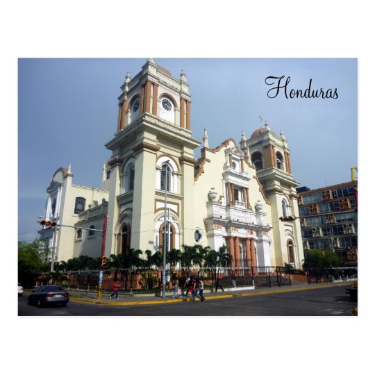 honduras cathedral postcard