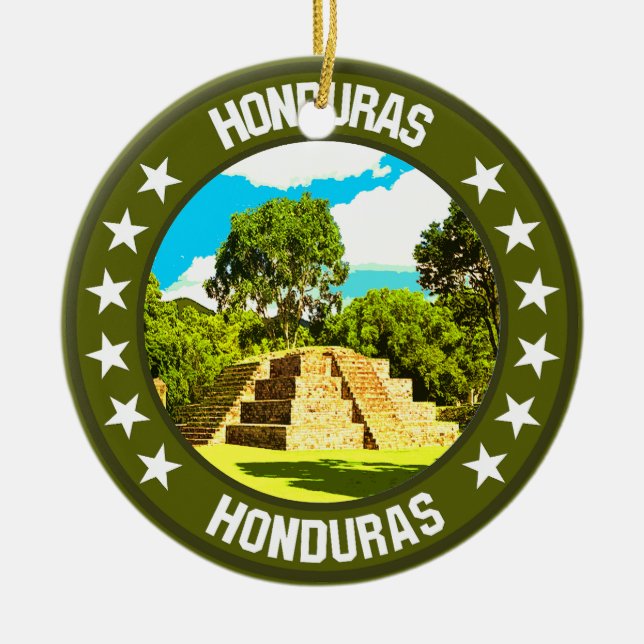 Honduras                                           ceramic tree decoration (Front)