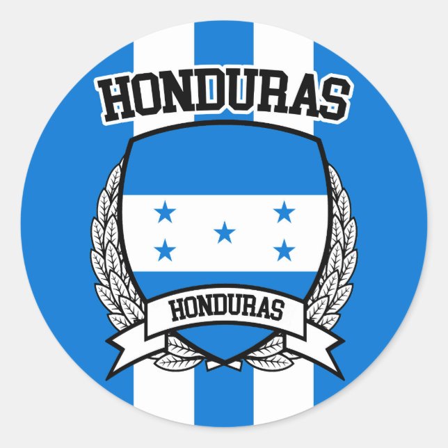 Honduras Classic Round Sticker (Front)