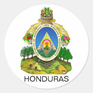 Honduras Classic Round Sticker