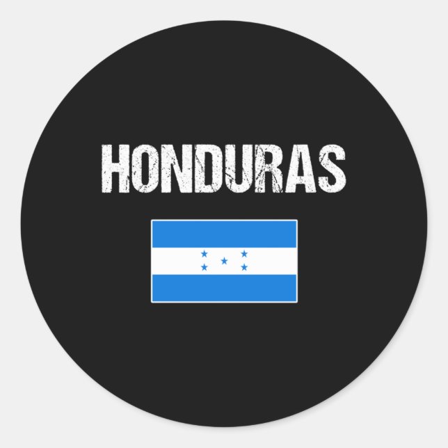Honduras Classic Round Sticker (Front)
