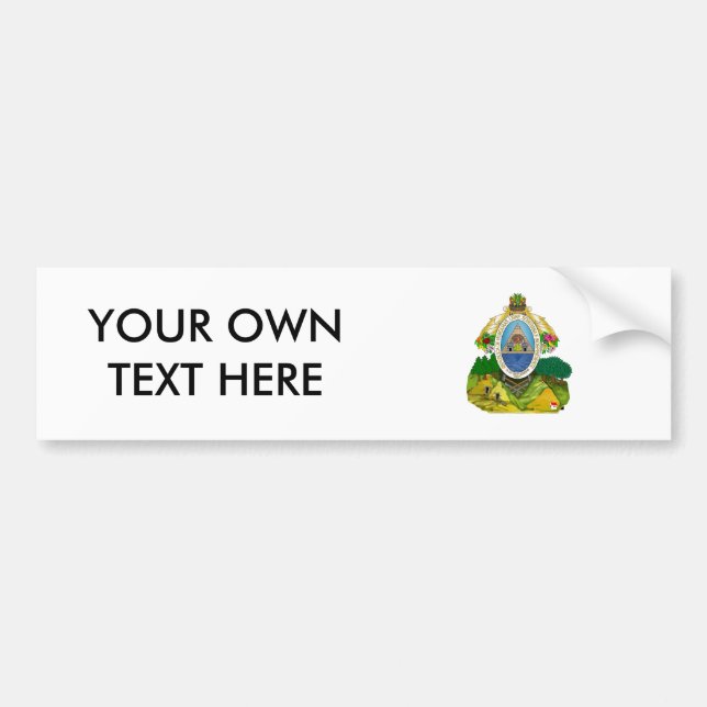 Honduras Coat of Arms Bumper Sticker (Front)