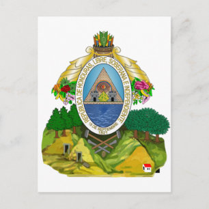 Honduras Coat of Arms Postcard
