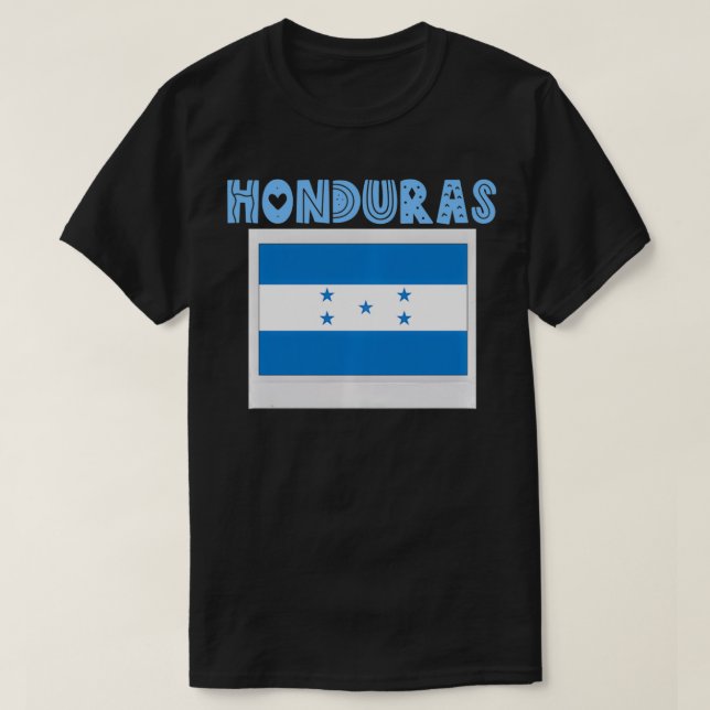 Honduras Country National Flag Proud Hondurans Gir T-Shirt (Design Front)