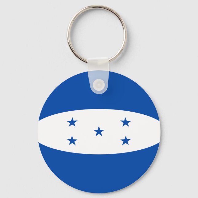 Honduras Fisheye Flag Keychain (Front)