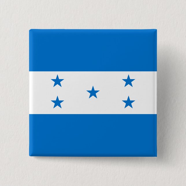 Honduras Flag 15 Cm Square Badge (Front)