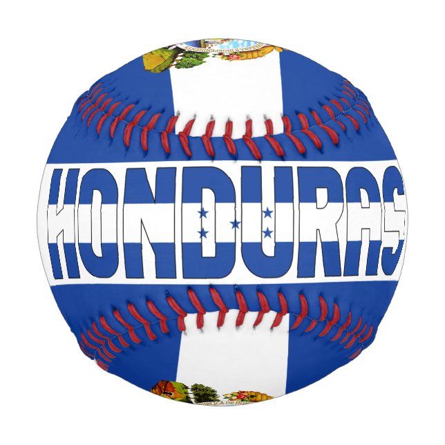 Honduras Flag and Coat of Arms Patriotic Baseball (Front)