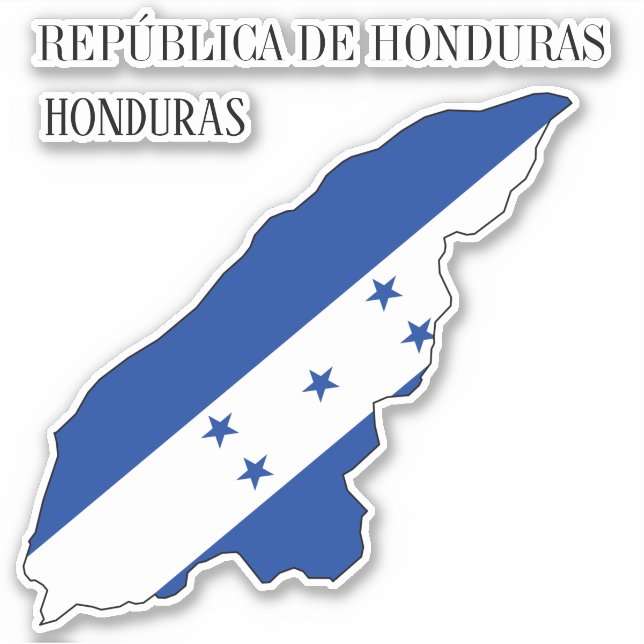 Honduras Flag Charming Patriotic Map (Front)