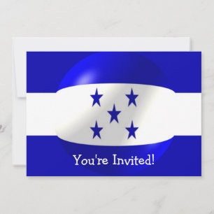 Honduras Flag Design Invitation