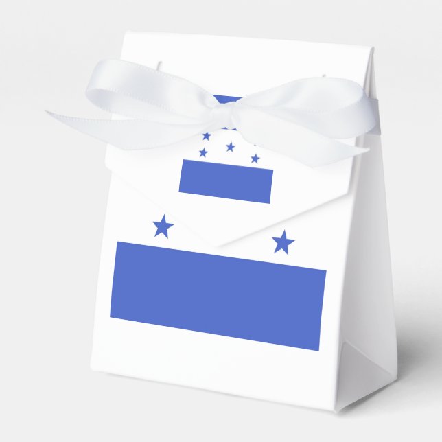 Honduras Flag Emblem Favour Box (Front Side)