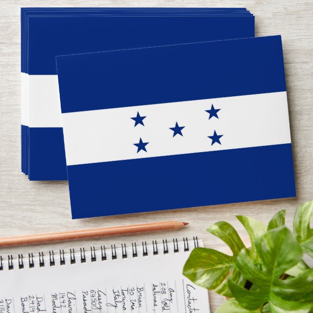 Honduras flag envelope (Stacked)