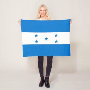 Honduras Flag Fleece Blanket